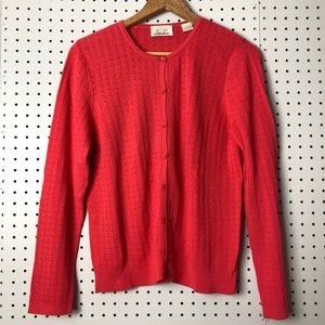 Vintage EP Pro Golf Cardigan Sweater Eyelet